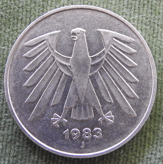 Germany 1983 J 5 Deutsche Mark Coin - Circulated