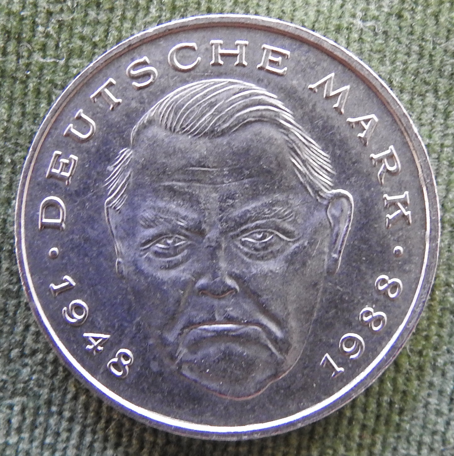 Germany 1989 F 2 Deutsche Mark Coin