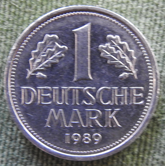 Germany 1989 G 1 Deutsche Mark Coin - Circulated