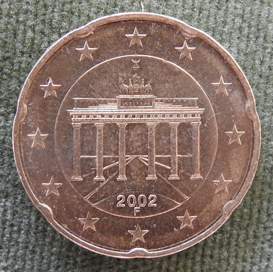 Germany 2002 F 20 Euro Cent Coin