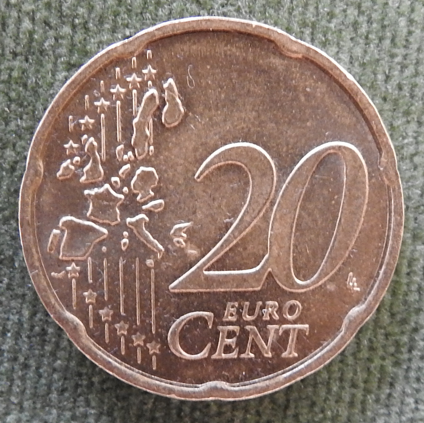 Germany 2002 F 20 Euro Cent Coin