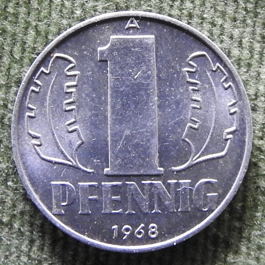 DDR East German 1968 A 1 Pfennig Coin - Circulated