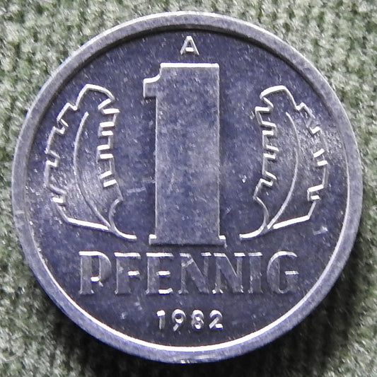 DDR East German 1982 A 1 Pfennig Coin - Circulated
