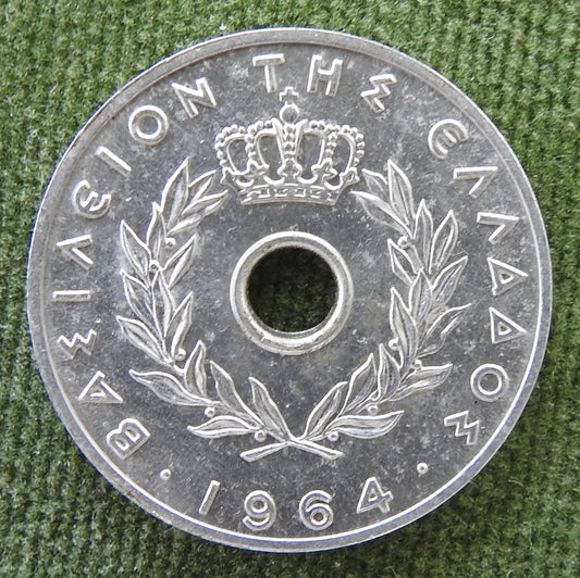 Greek 1964 20 Lepta King Paul I Coin