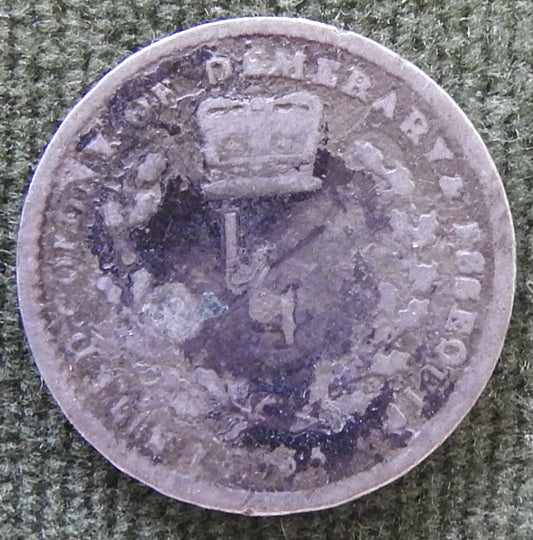 United Colony Of Demerary & Essequibo 183? 1/4 Guilder William IV Coin Guyana