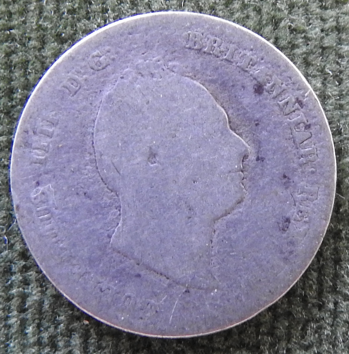 United Colony Of Demerary & Essequibo 1836 1/4 Guilder William IV Coin Guyana