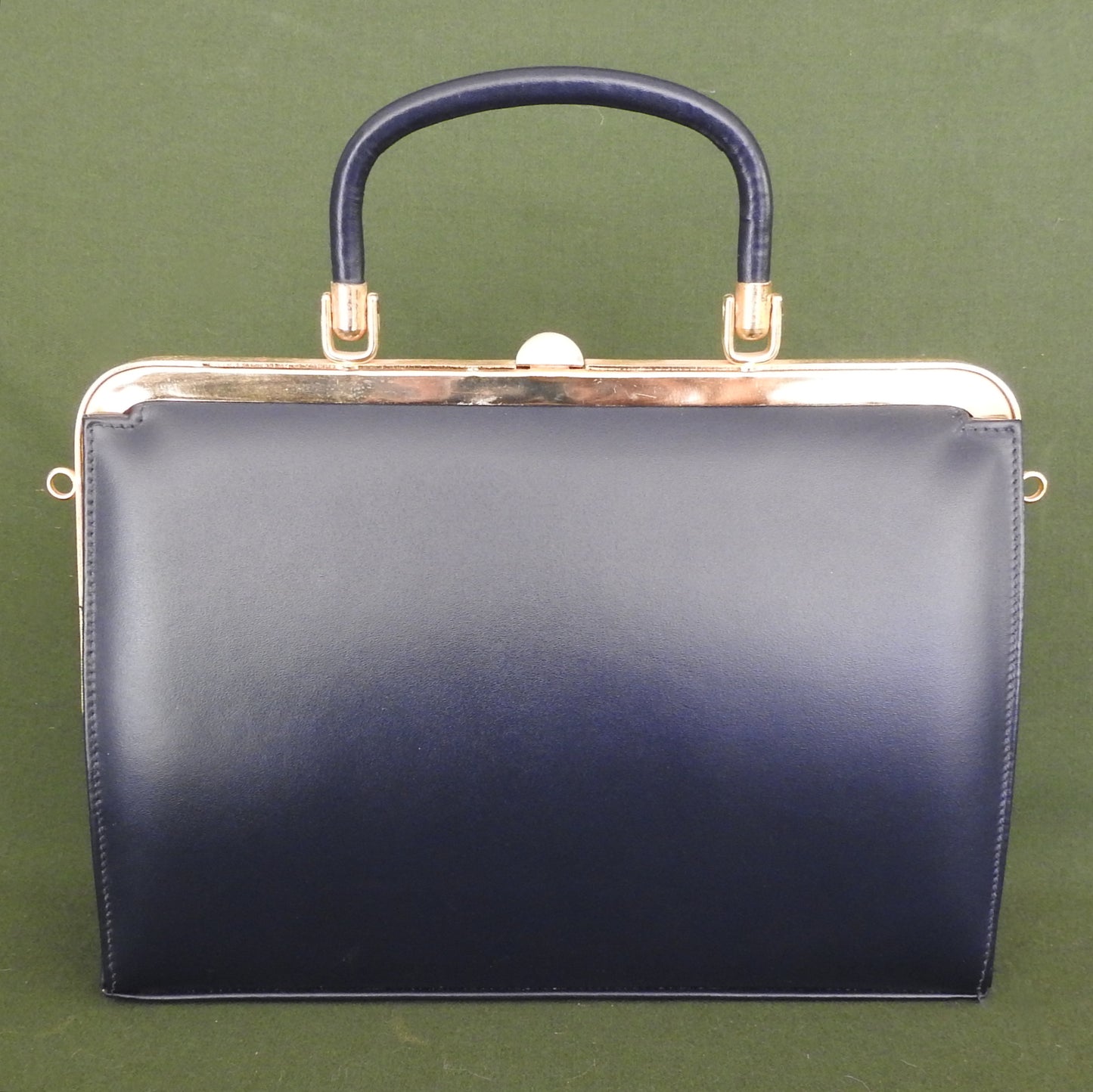 Hollywood Handbags Calf Leather Blue Handbag