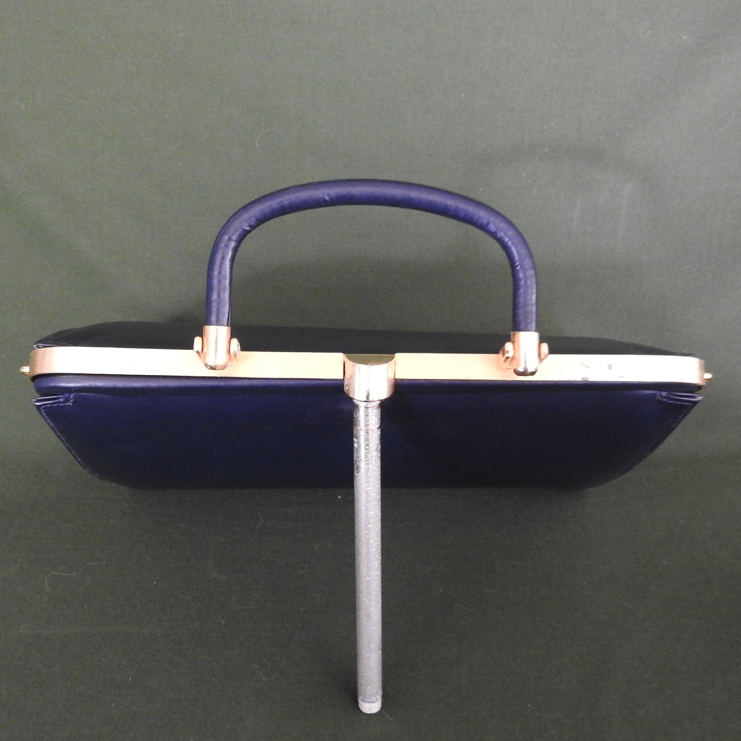 Hollywood Handbags Calf Leather Blue Handbag