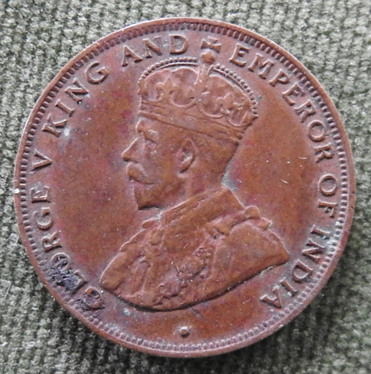 Hong Kong 1931 1 Cent King George V Coin