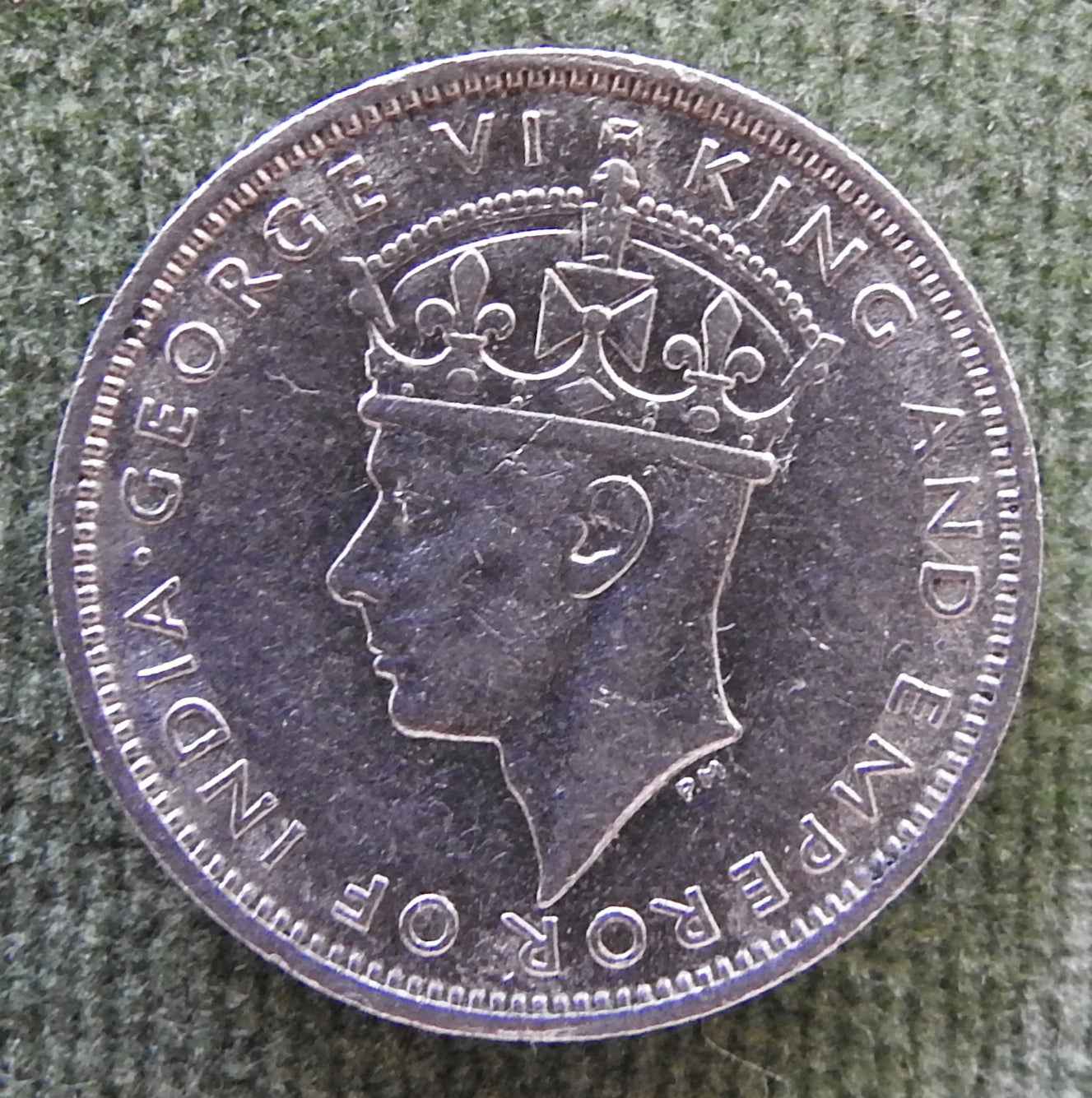 Hong Kong 1938 10 Cent King George VI Coin