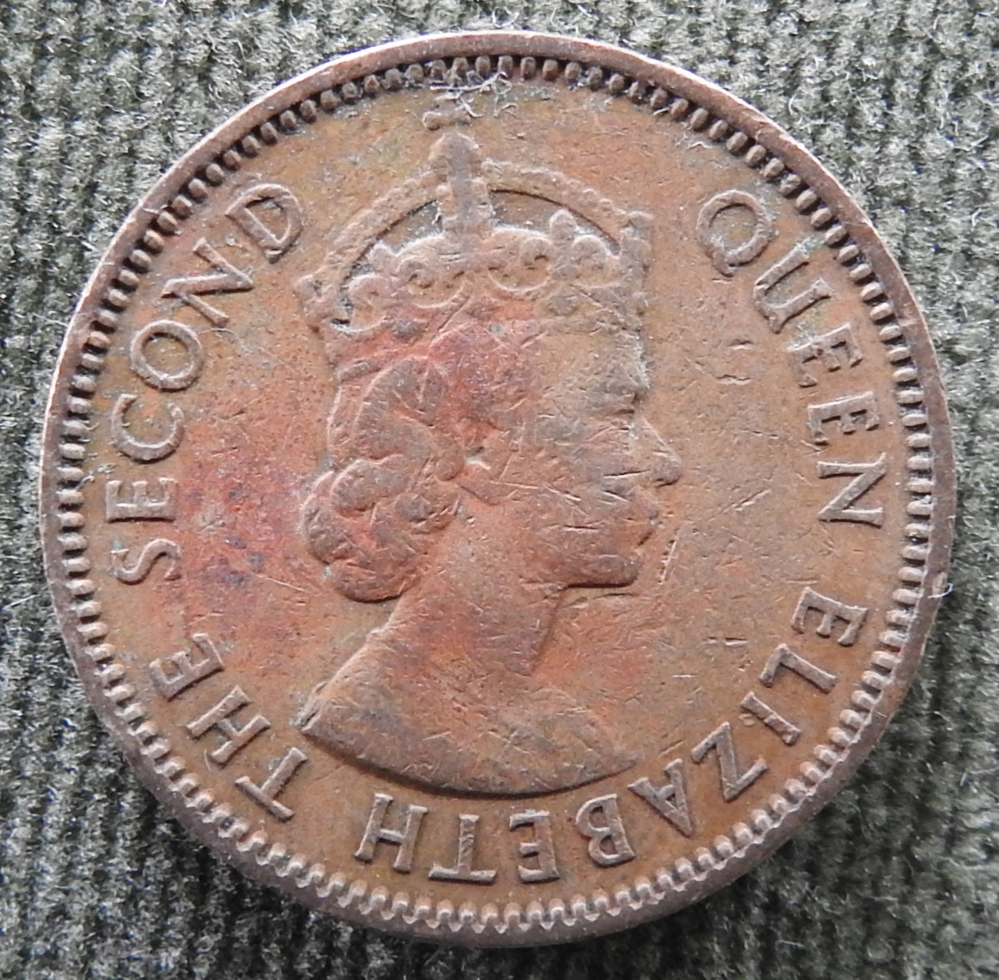 Hong Kong 1957 10 Cent Queen Elizabeth II Coin - Circulated