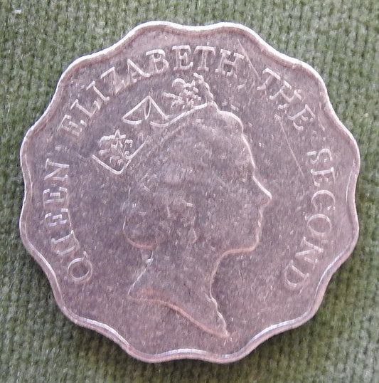 Hong Kong 1988 2 Dollar Queen Elizabeth II Coin