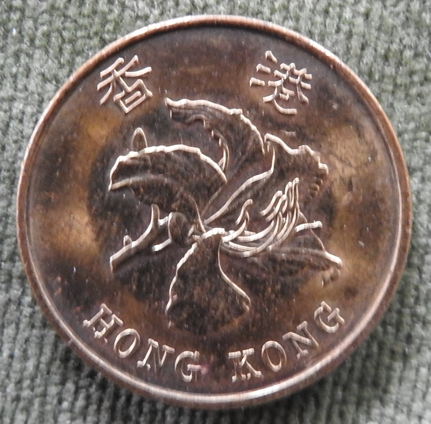 Hong Kong 1993 50 Cent Bauhinia Orchid Coin