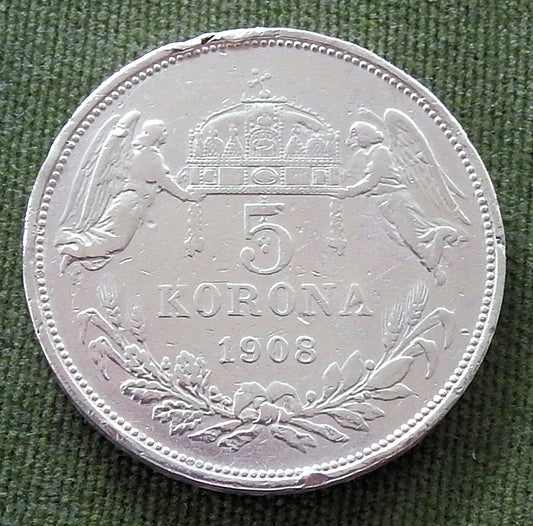 Austria 1908 5 Korona Franz Joseph I Coin