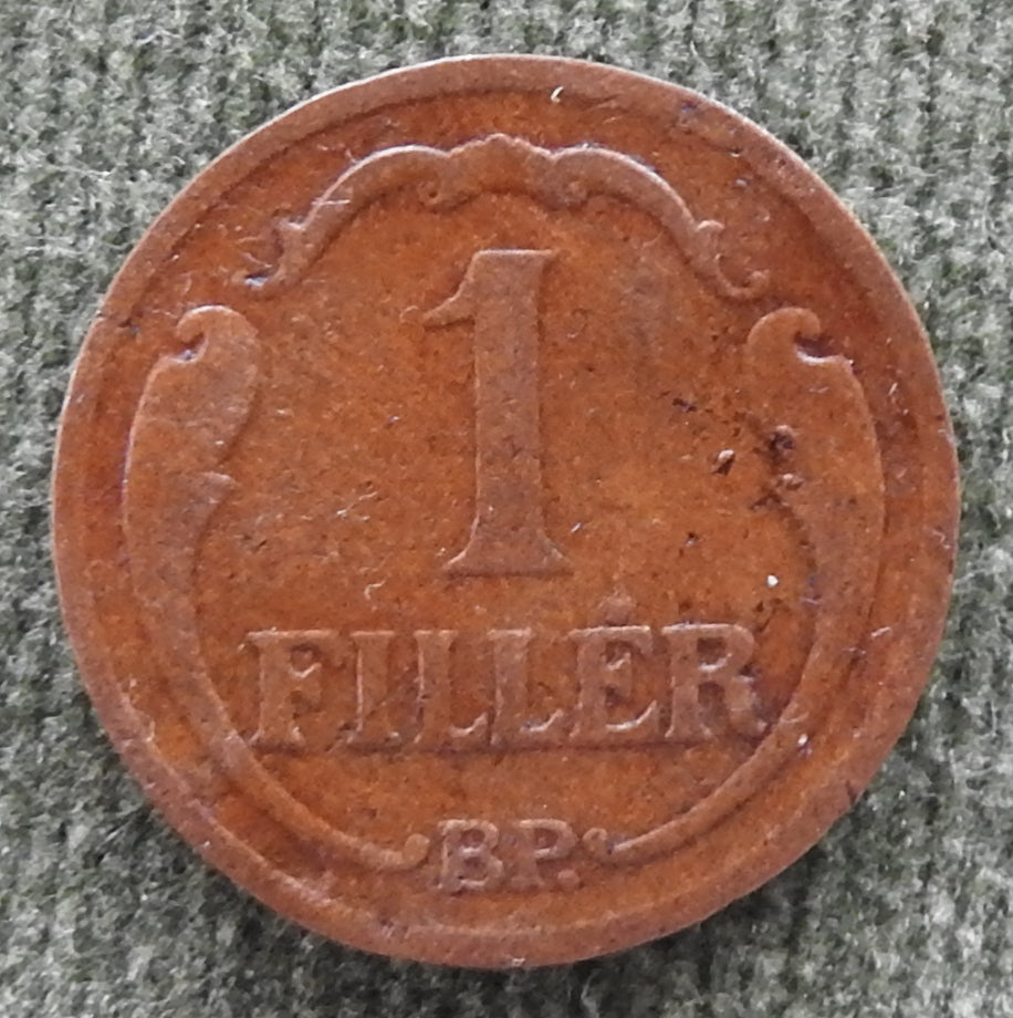 Hungary Magyar 1931 1 Filler Coin - Circulated