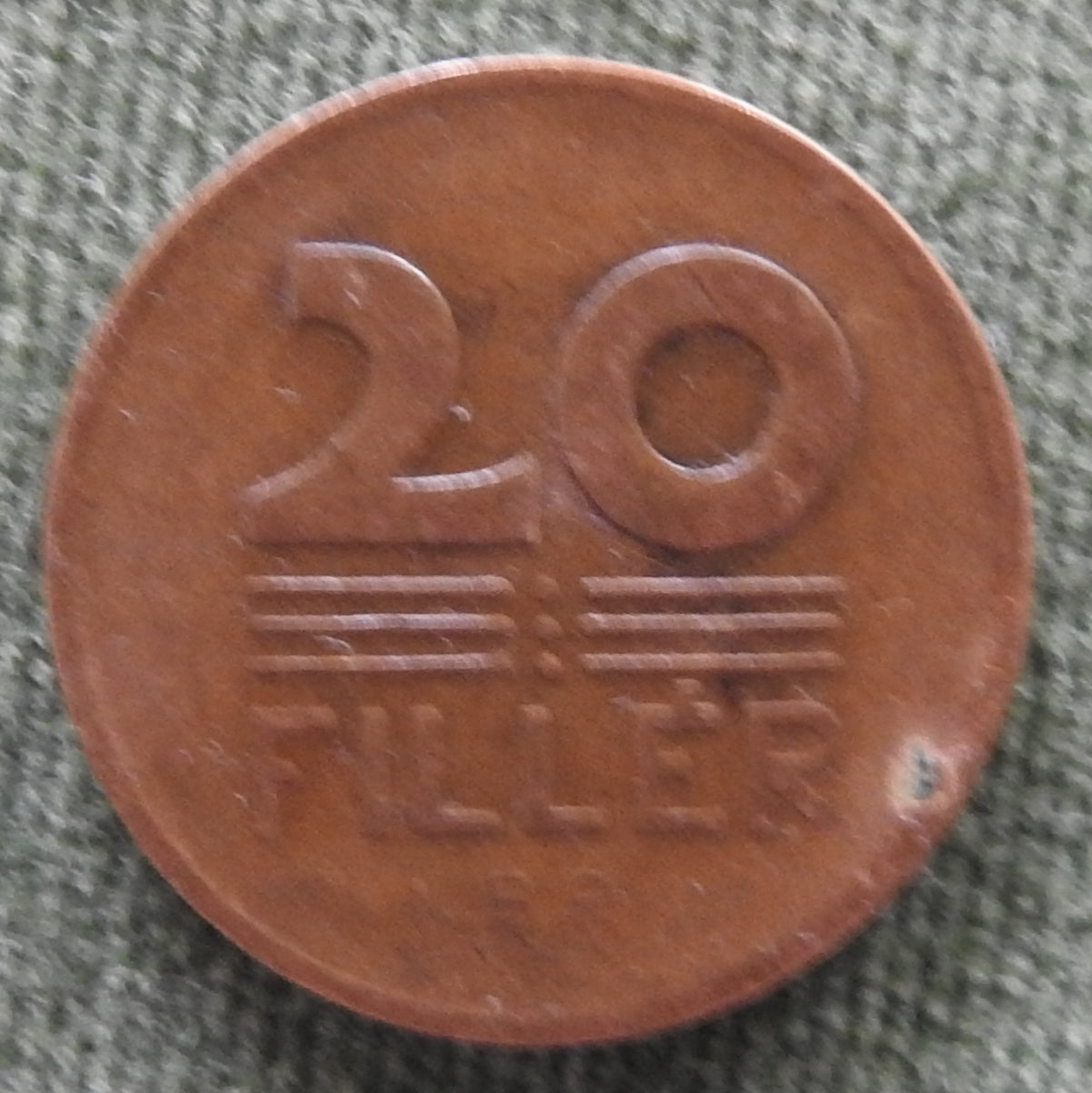 Hungary Magyar 1947 20 Filler Coin - Circulated