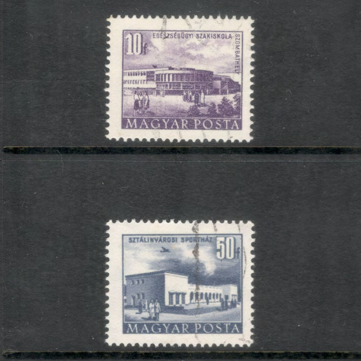 Hungary 1952 Buildings Postage Stamp Set
