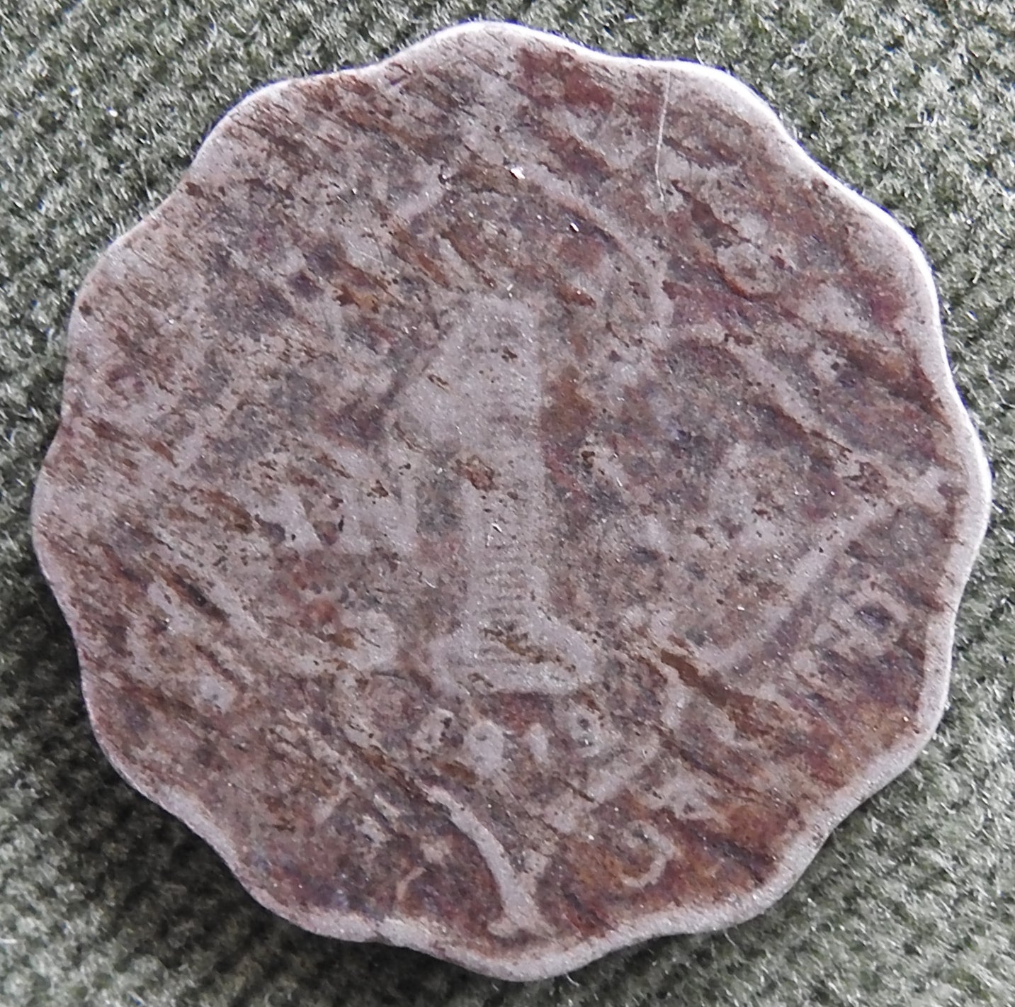 India 1919 1 One Anna Coin King George VI