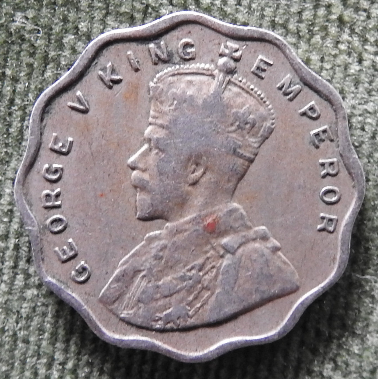 India 1936 1 One Anna Coin King George VI - British Rule