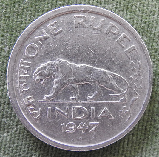 India 1947 ♦ One Rupee Coin Indian Tiger