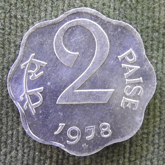 India 1978 * 2 Paise Asoka Lion Pedestal Coin
