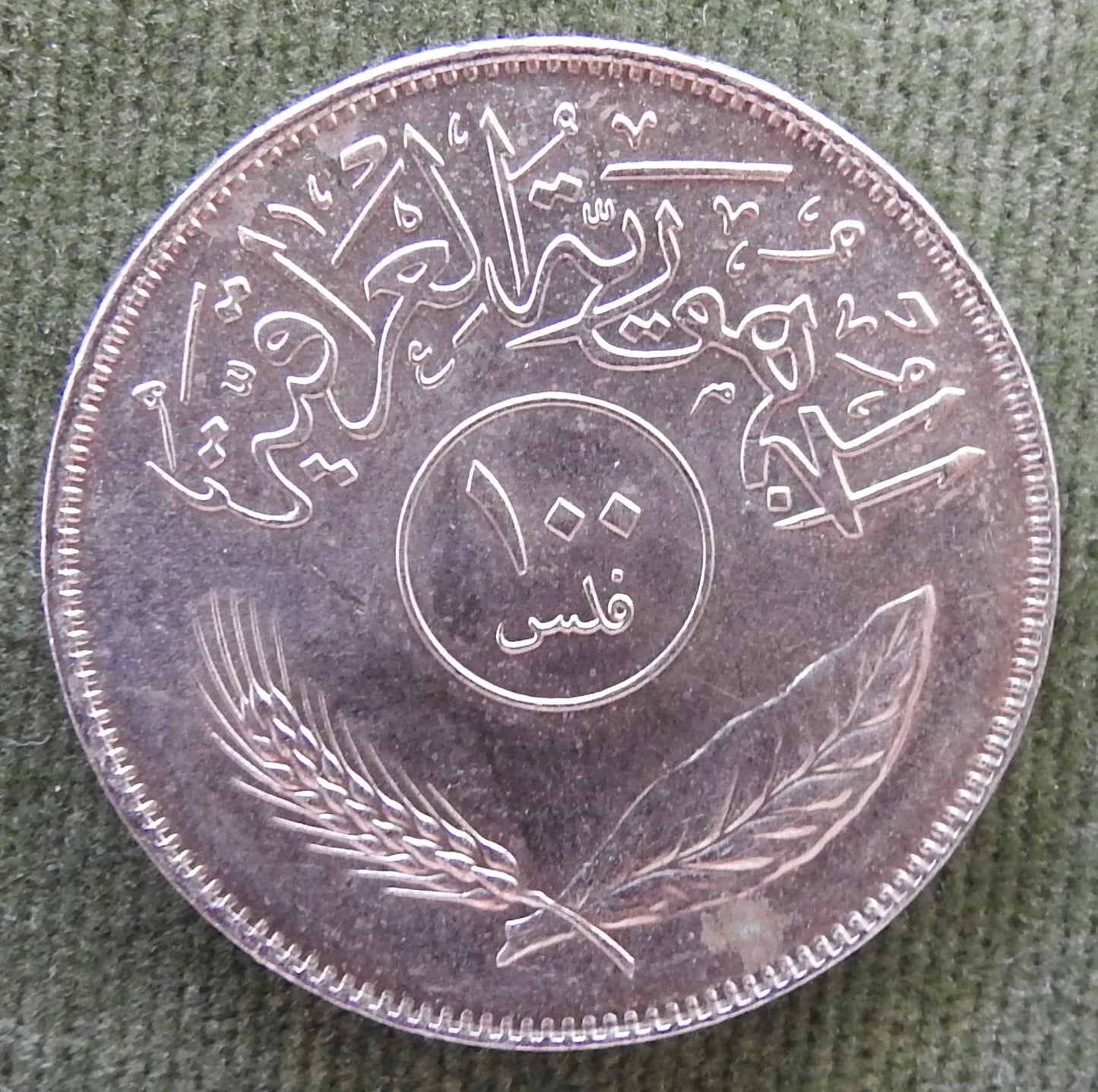 Iraq 1975 100 Fils Coin AH 1395 - Circulated