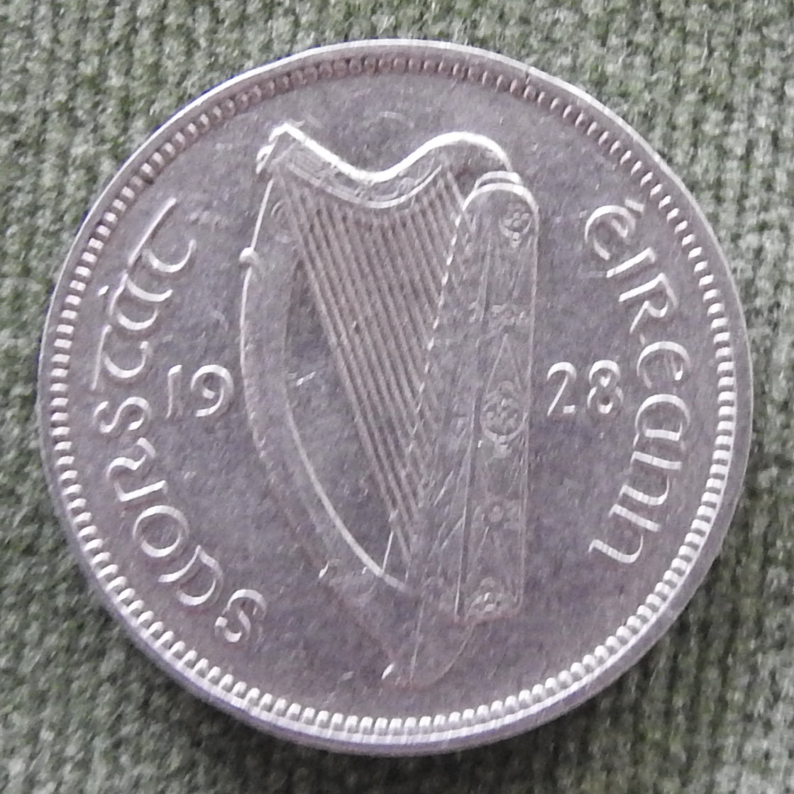 Ireland Eire 1928 6d Reul Coin