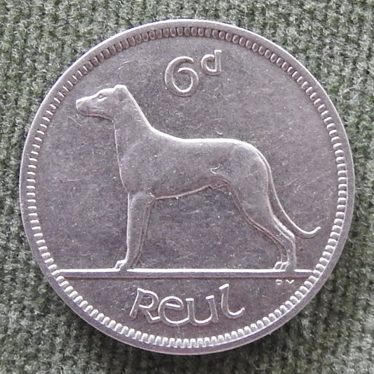 Ireland Eire 1928 6d Reul Coin