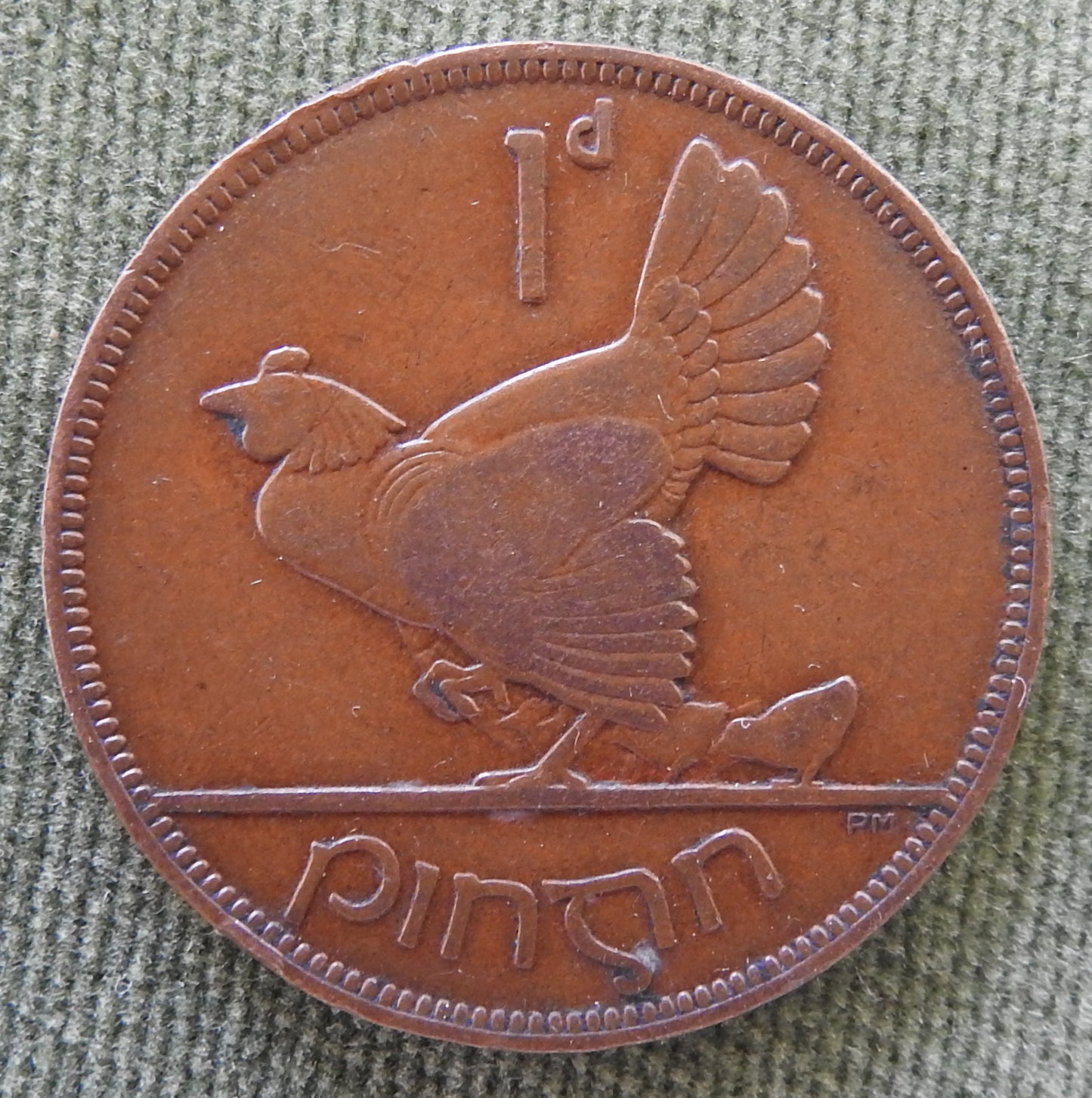 Ireland Eire 1937 1 Pingn 1d Coin