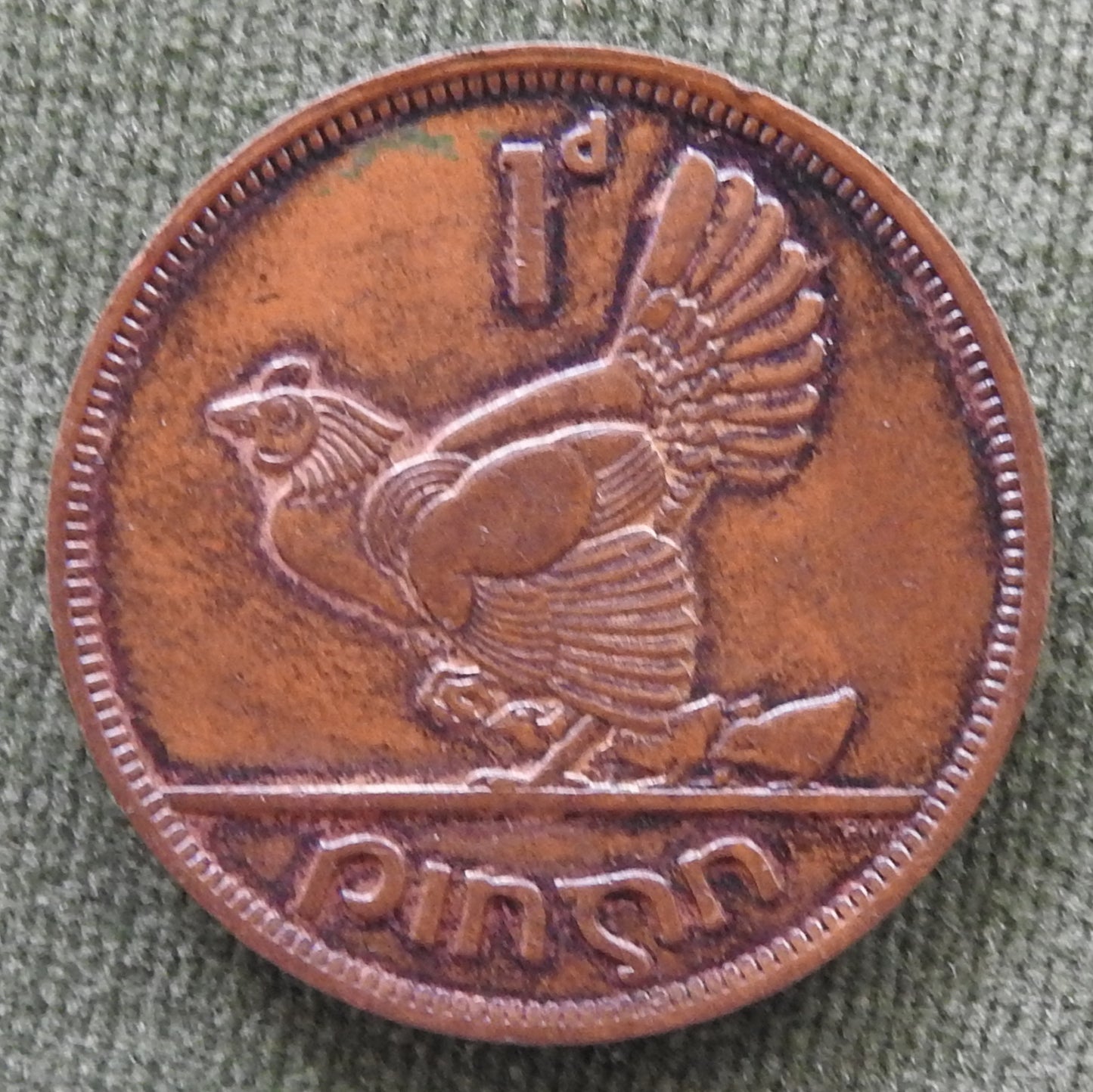 Ireland Eire 1943 1 Pingn 1d Coin
