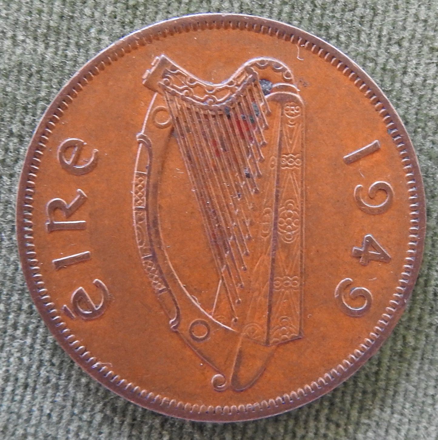 Ireland Eire 1949 1 Pingn 1d Coin