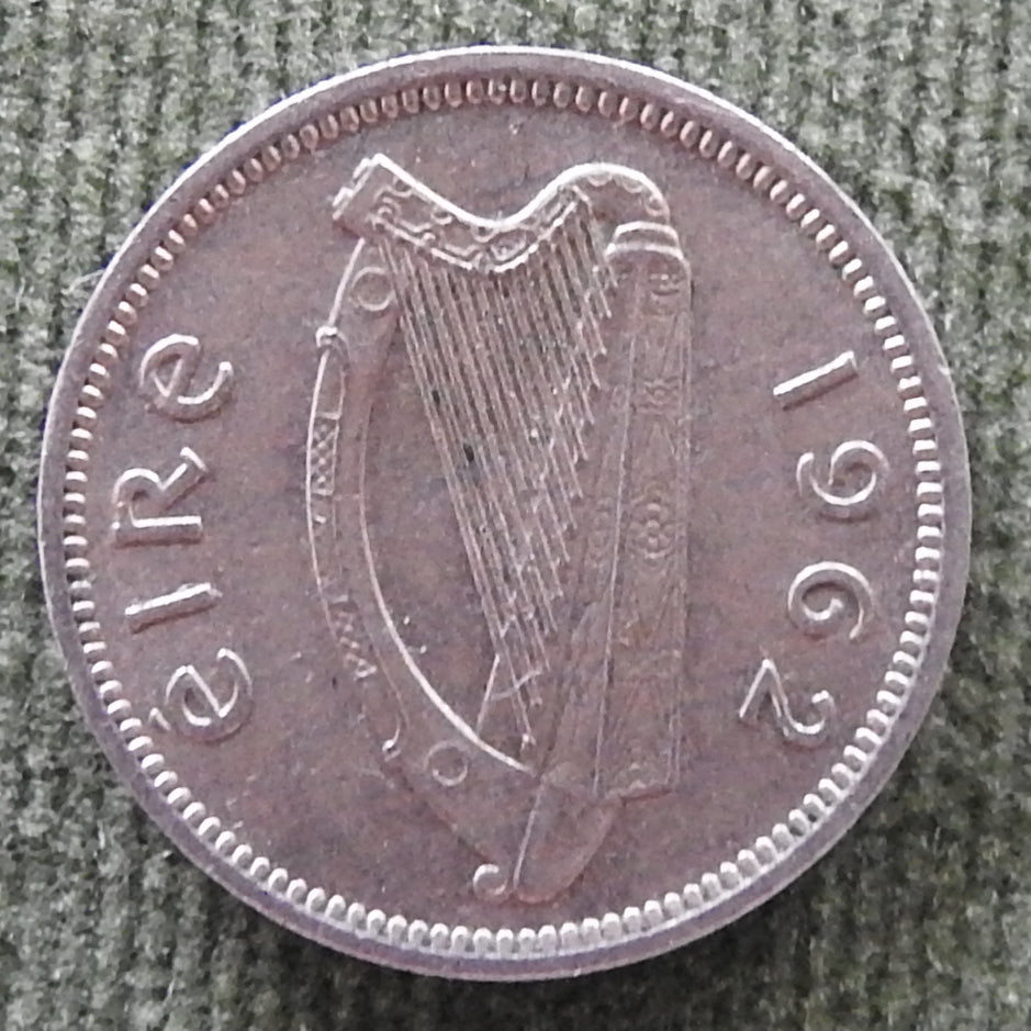 Ireland Eire 1962 3d Leat Reul Coin