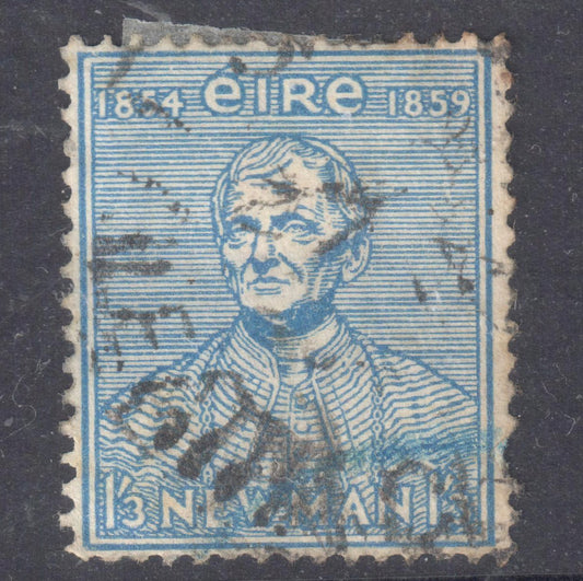 Ireland Eire 1954 1'3 Dark Blue 100th Anniversary of the University Stamp - Perfin:15x14