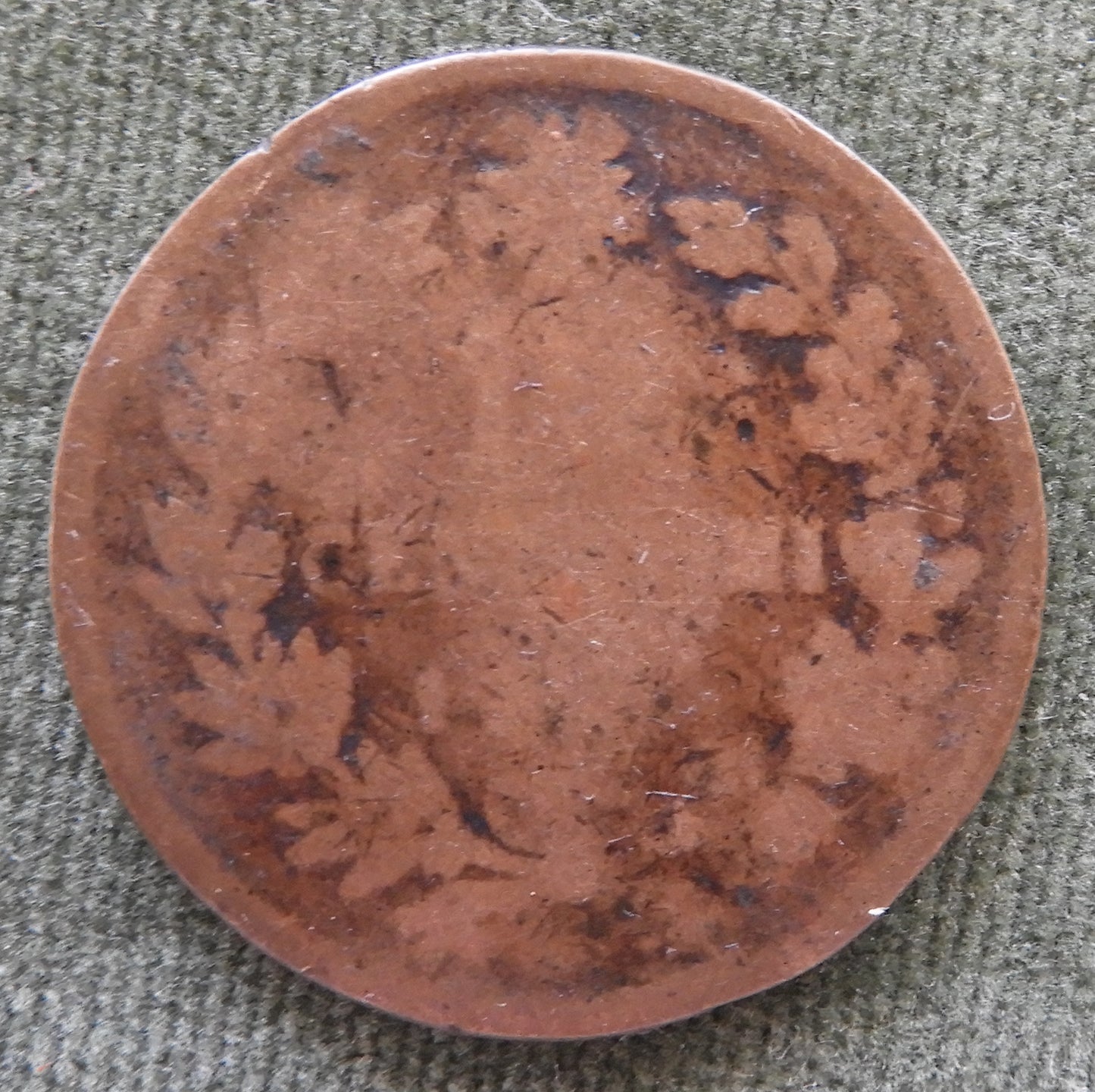 Italy 1862 - 1867 10 Centesimi Coin - Heavily Worn