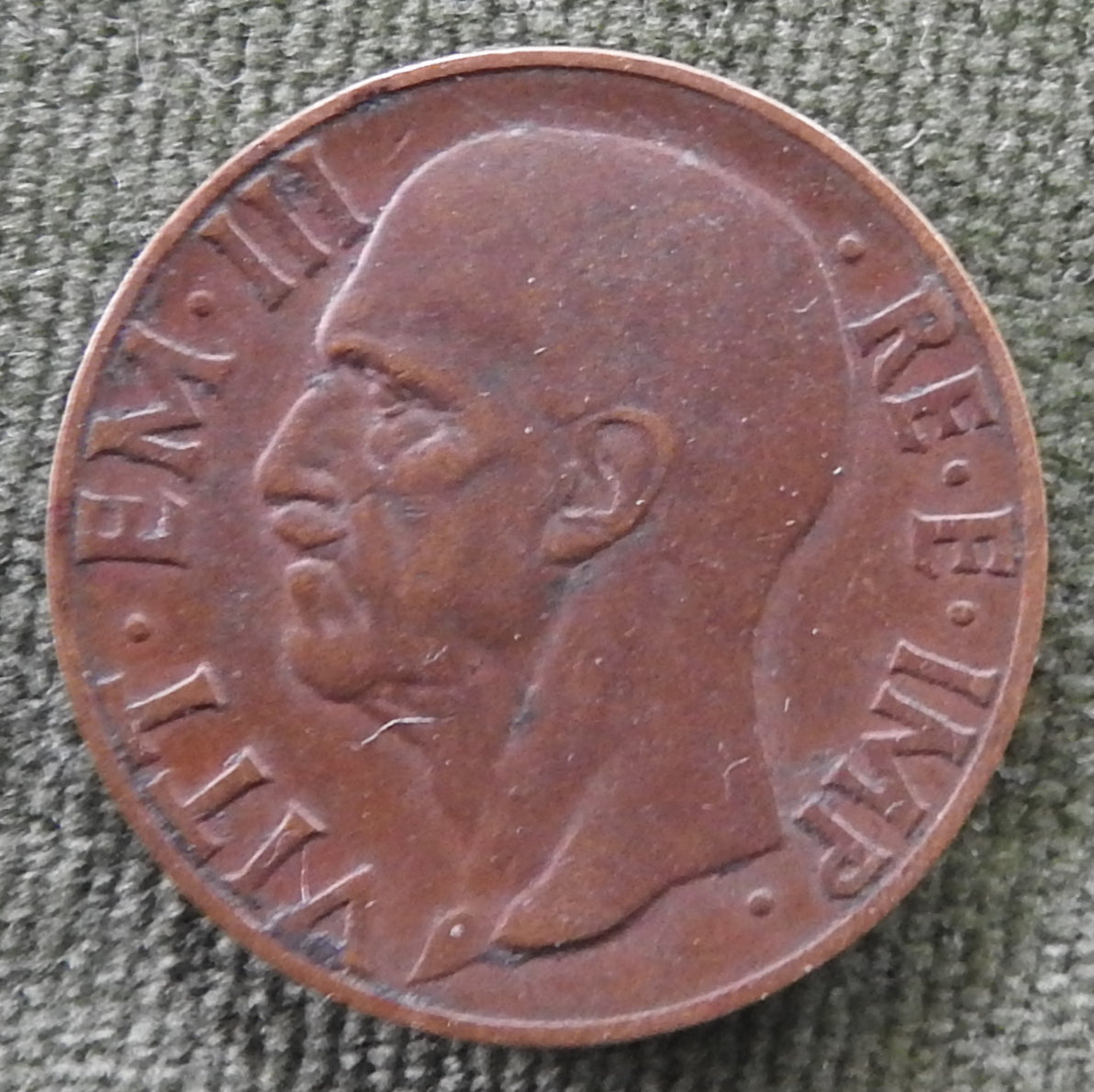 Italy 1939 10 Centesimi Coin - Vitt III