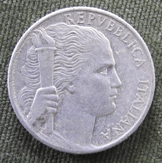 Italy 1950 5 Lira Coin - Circulated
