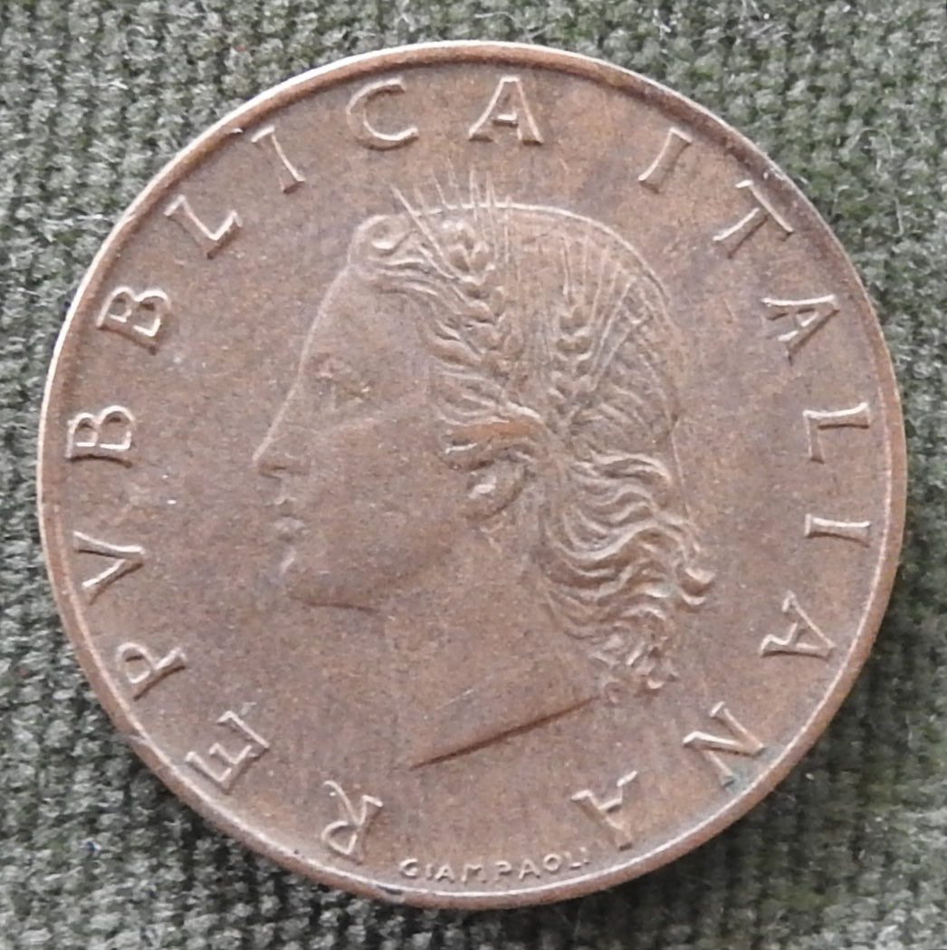 Italy 1957 20 Lira Coin - Circulated