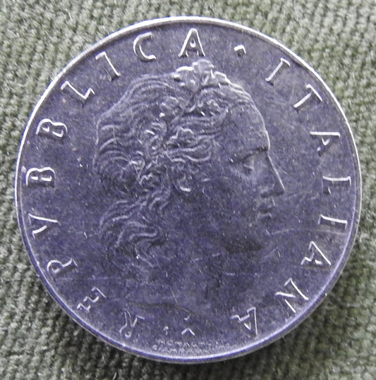 Italy 1965 50 Lire The God Vulcan Coin