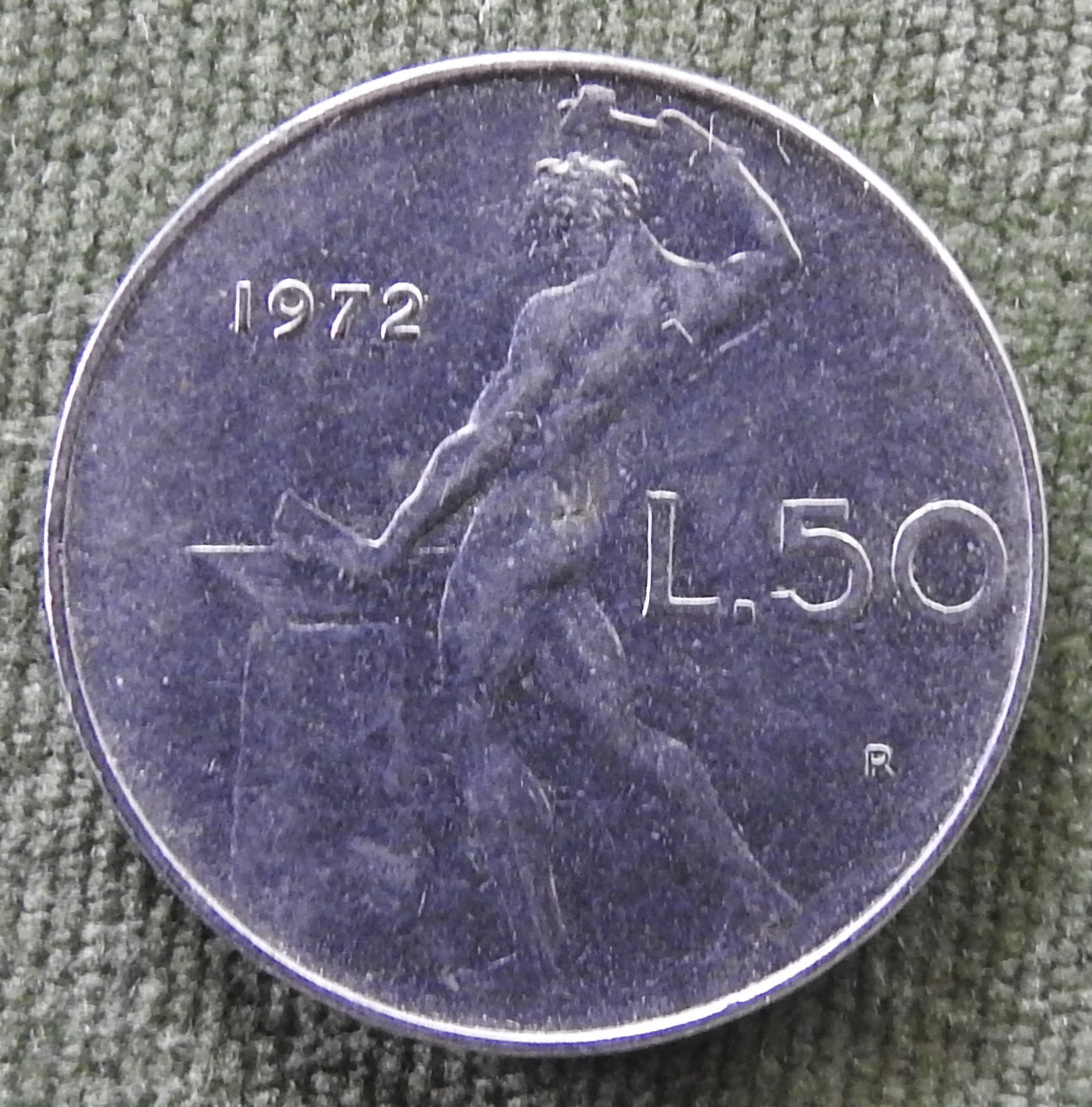 Italy 1972 50 Lira Coin - Circulated