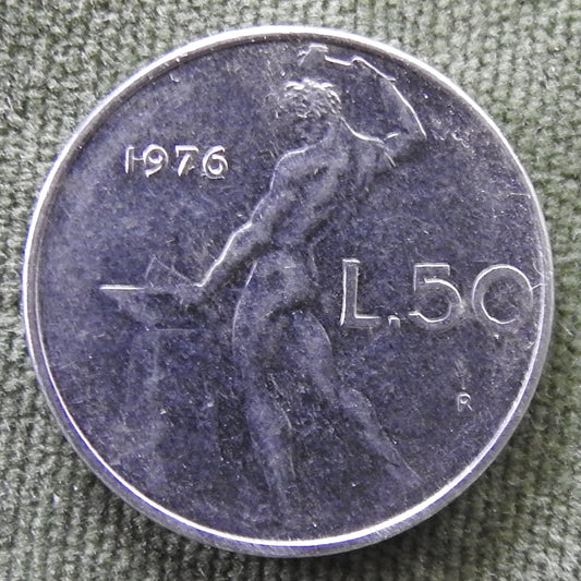Italy 1976 50 Lira Coin - Circulated