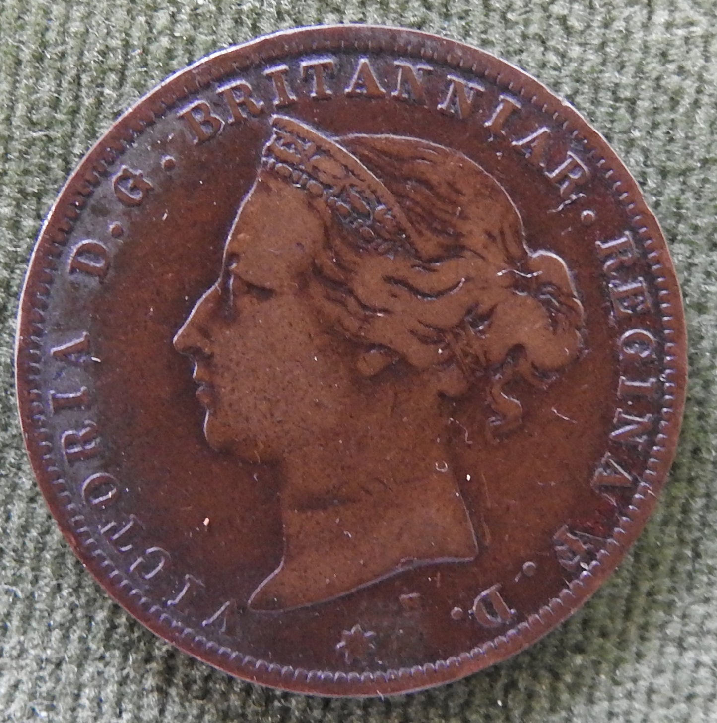 States Of Jersey 1877 1/24 One Twenty Fourth Of A Shilling Coin - Circulated