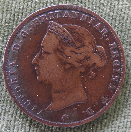 States Of Jersey 1877 1/24 One Twenty Fourth Of A Shilling Coin - Circulated