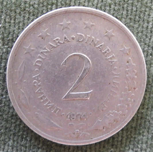 Jugoslavia 1974 2 Dinar Coin