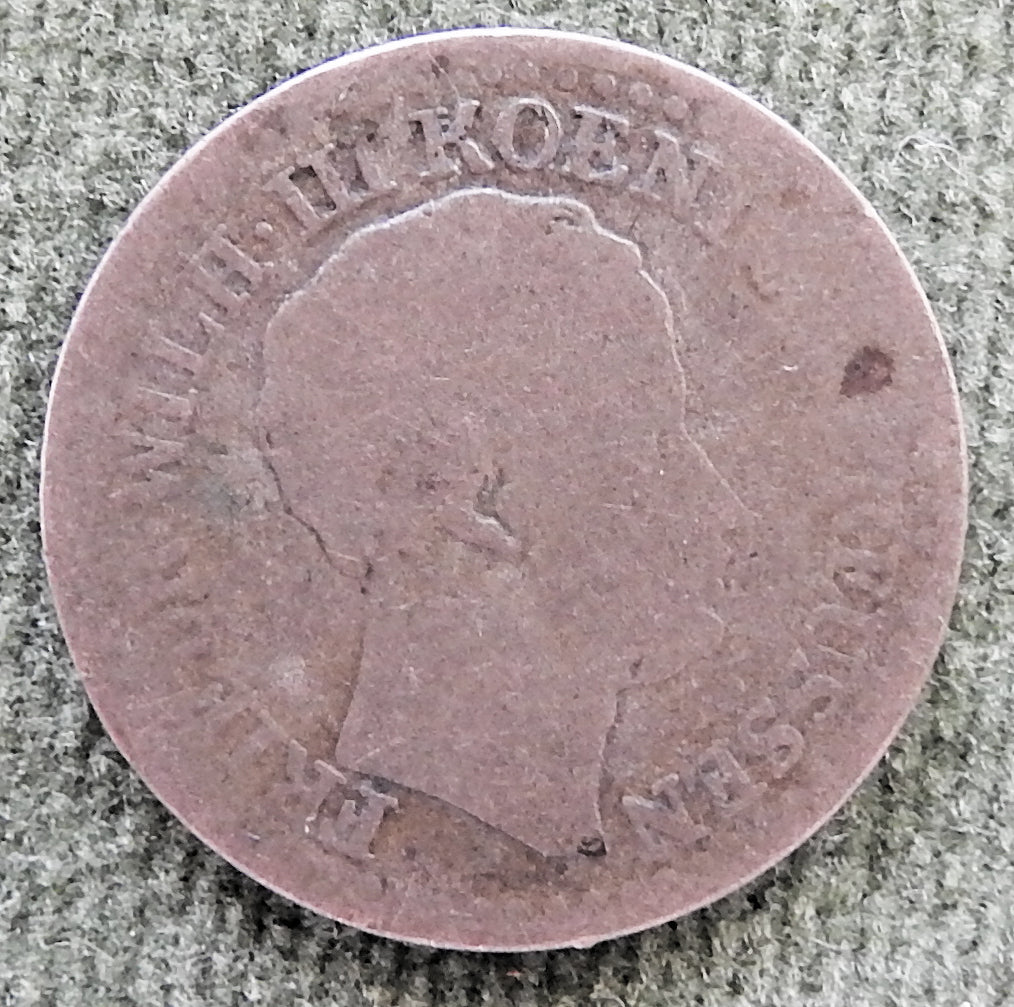 Kingdom of Prussia 1821 - 1840 1 Silber Groschen (1⁄30) Coin - Friedrich Wilhelm III