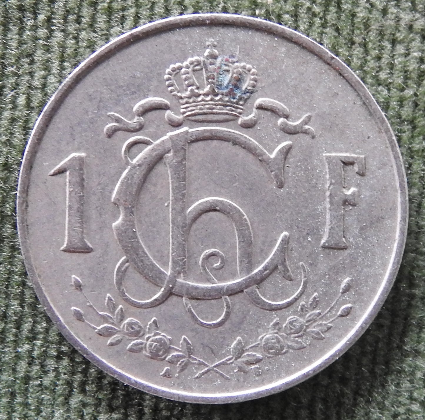 Luxembourg 1962 1 Franc Coin A Puddler At Work