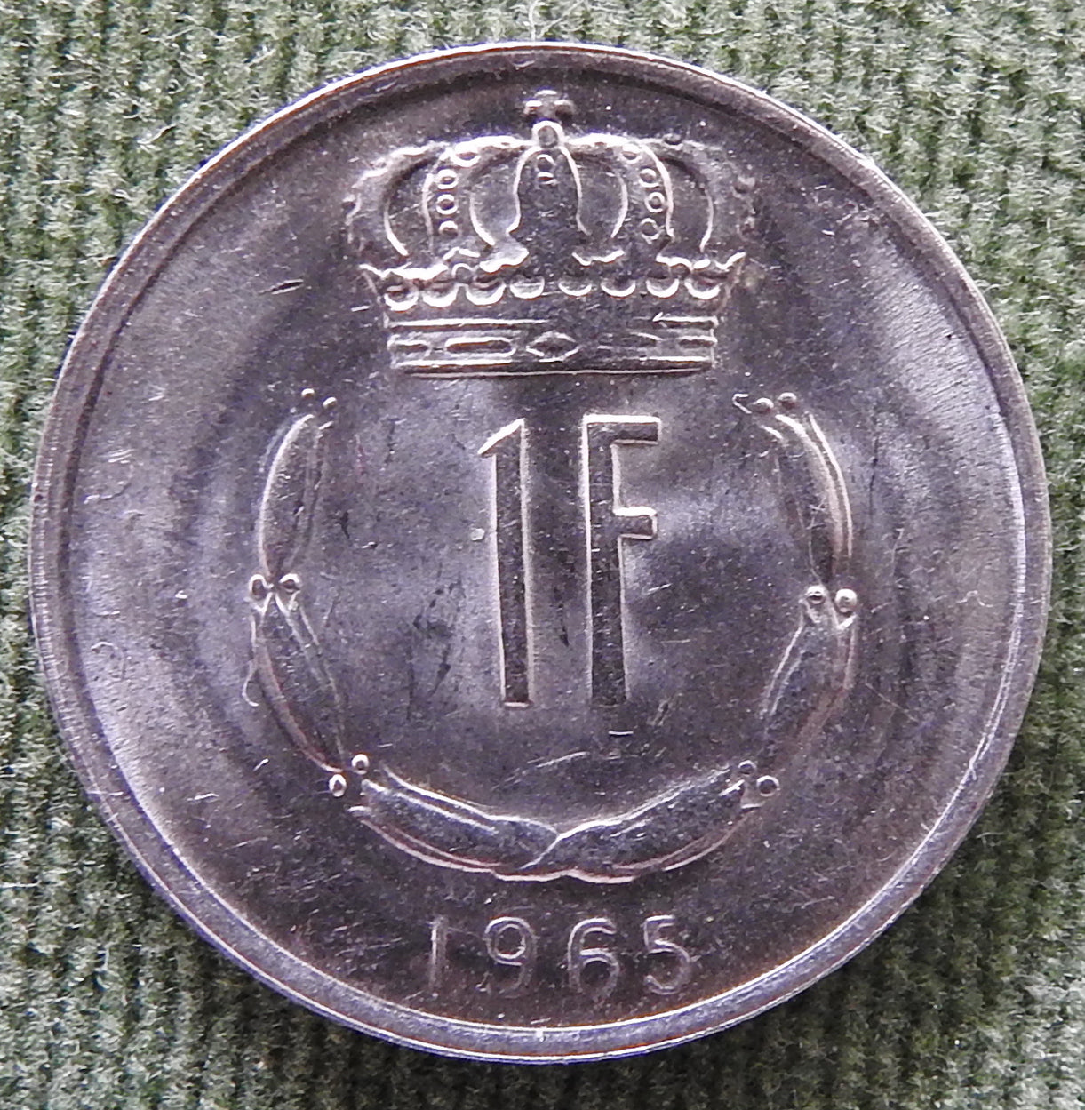 Luxembourg 1965 1 Franc Coin