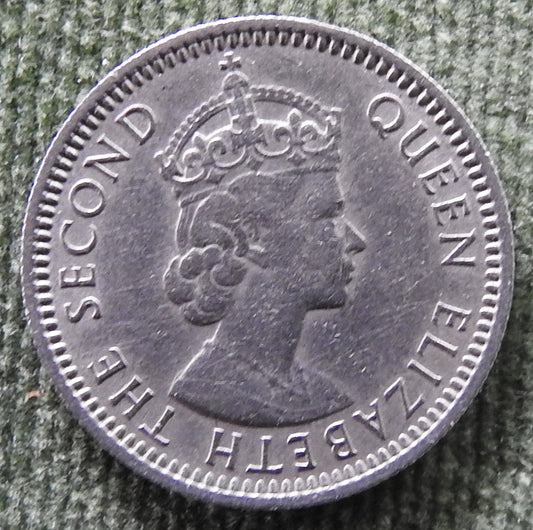 Malaya & British Borneo 1961 10 Cent Queen Elizabeth II Coin