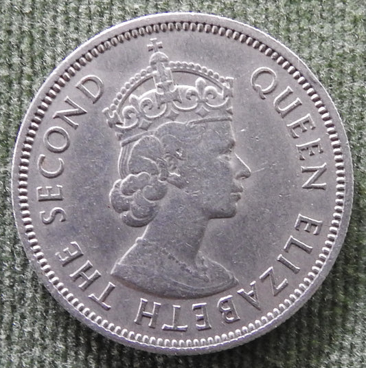 Malaya & British Borneo 1961 20 Cent Queen Elizabeth II Coin