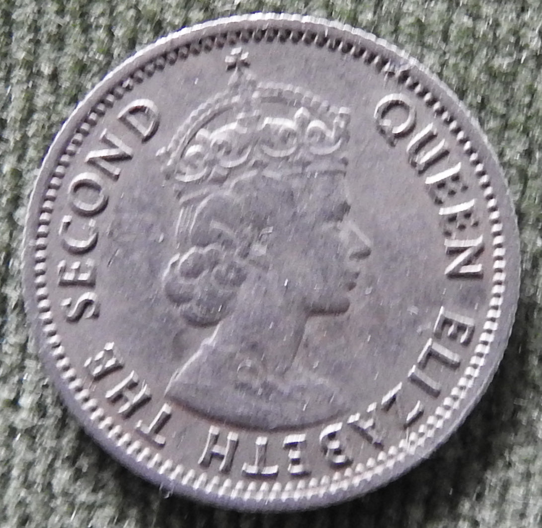 Malaya & British Borneo 1958 5 Cent Queen Elizabeth II Coin