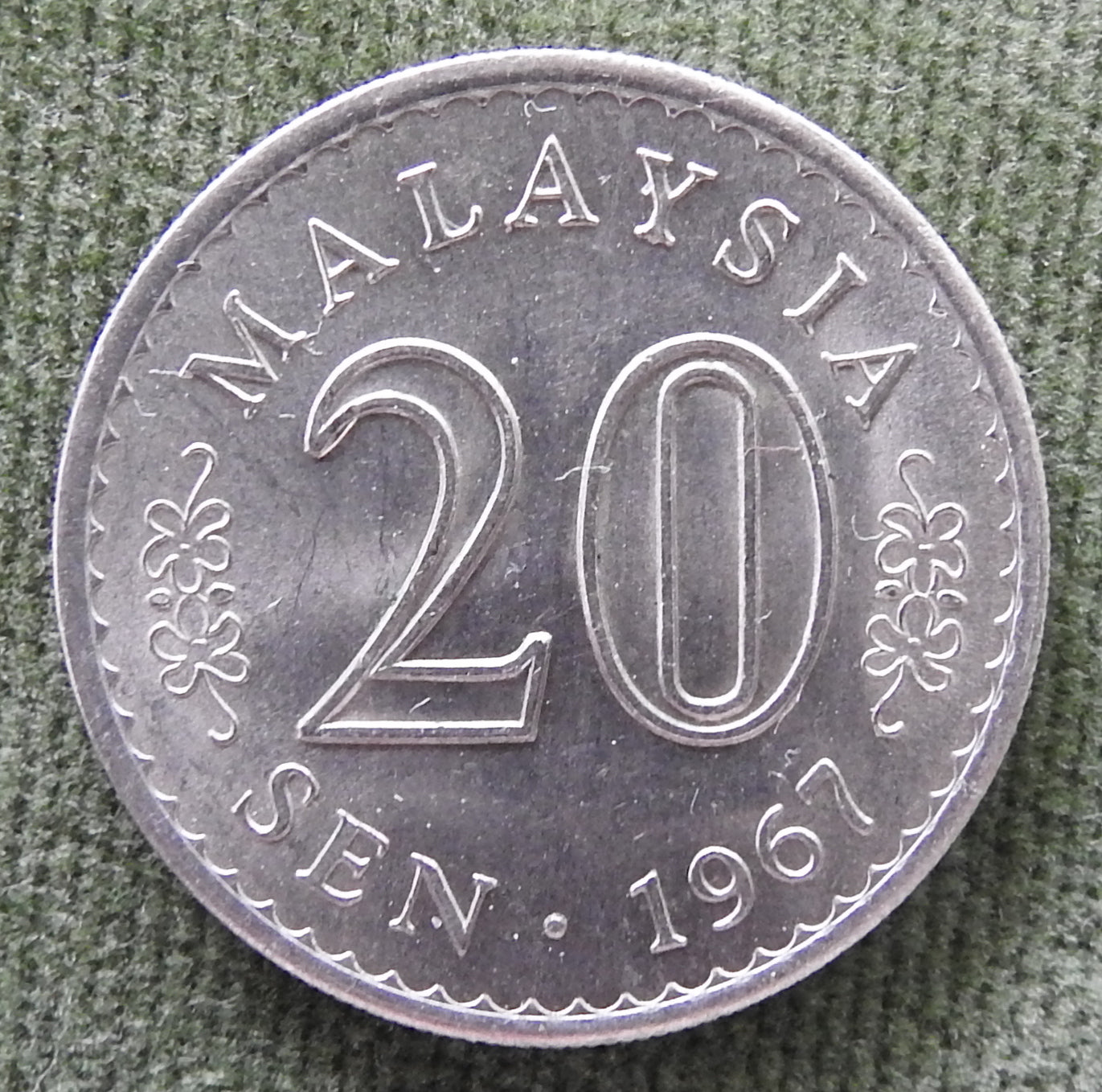 Malaysia 1967 20 Sen Coin - Circulated